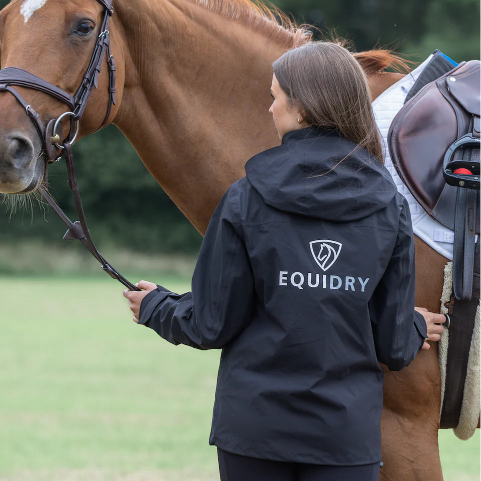 EQUIDRY Women's Nimbus Pack Away Jacket #colour_black