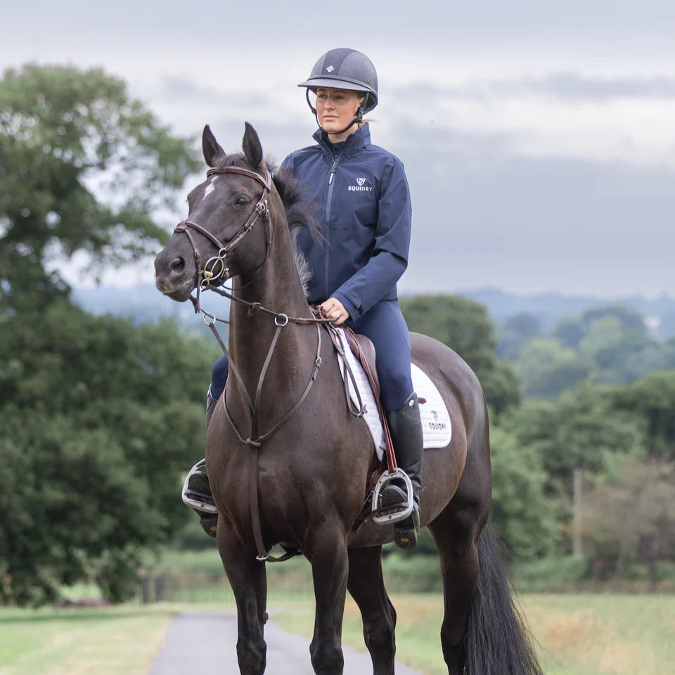 EQUIDRY Women's Nimbus Pack Away Jacket #colour_navy
