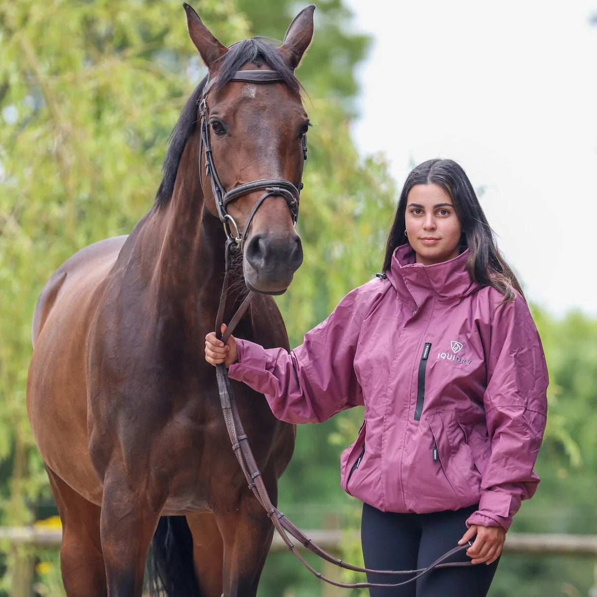 EQUIDRY Women's Thin Fleece Shortie #colour_valerian-valerian