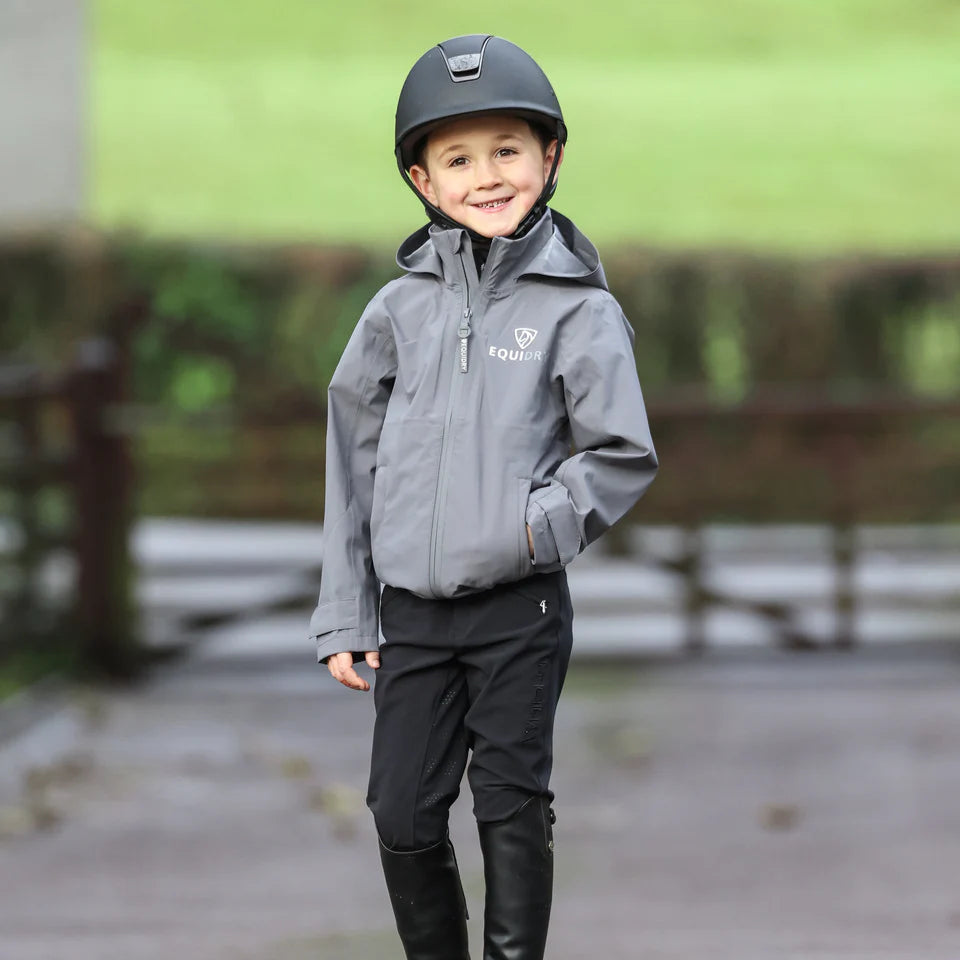 EQUIDRY Children's Nimbus Pack Away Jacket #colour_grey
