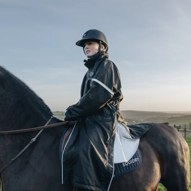 EQUIDRY Children's Thin Fleece Reflective Evolution #colour_black