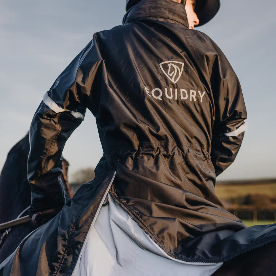 EQUIDRY Children's Thin Fleece Reflective Evolution #colour_black