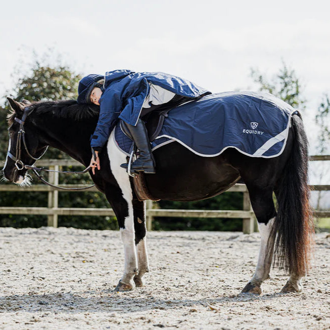 EQUIDRY Children's Thin Fleece Reflective Evolution #colour_navy