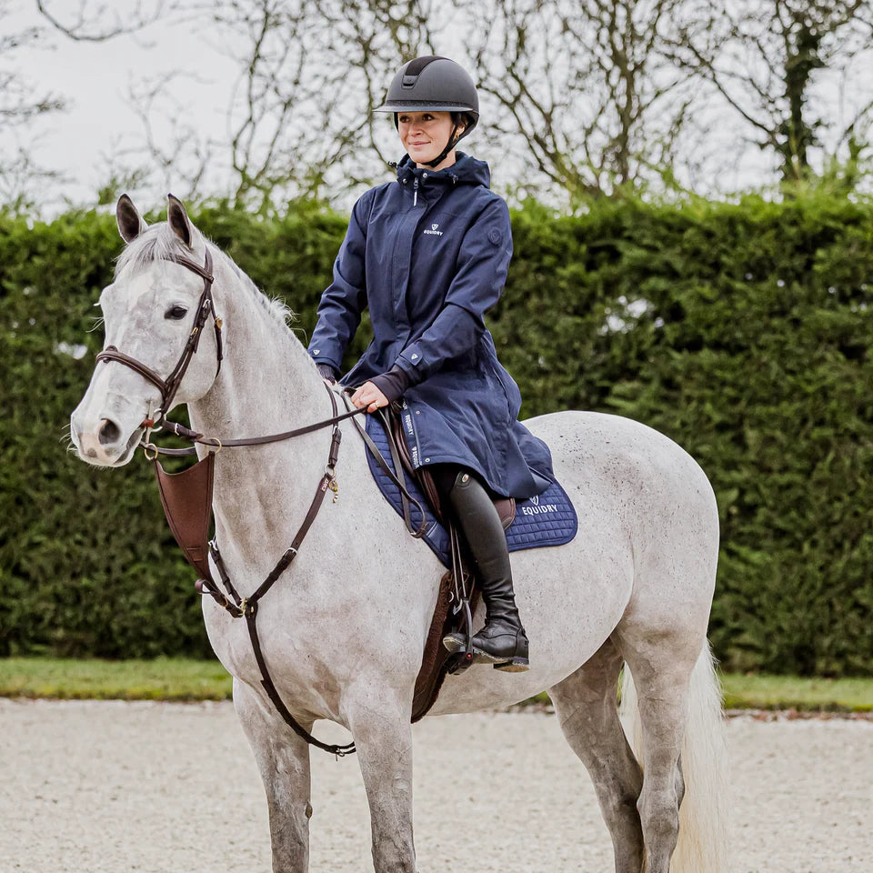EQUIDRY Women's Bronte Riding Coat #colour_navy-blue