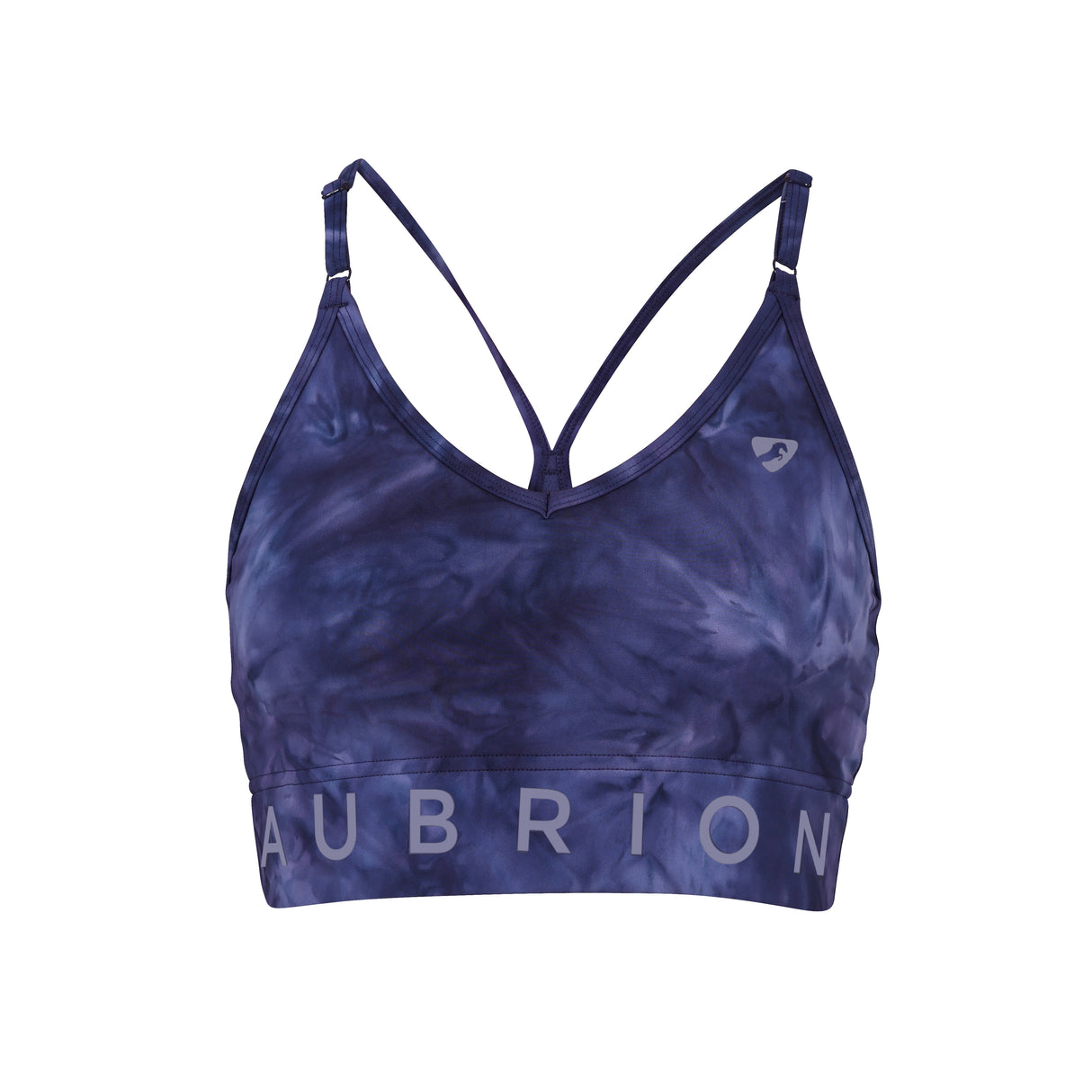 Shires Aubrion Ladies Invigorate Sports Bra #colour_navy-tie-dye