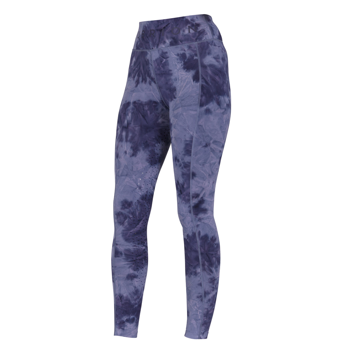 Shires Aubrion Ladies Non-Stop Riding Tights #colour_navy-tie-dye