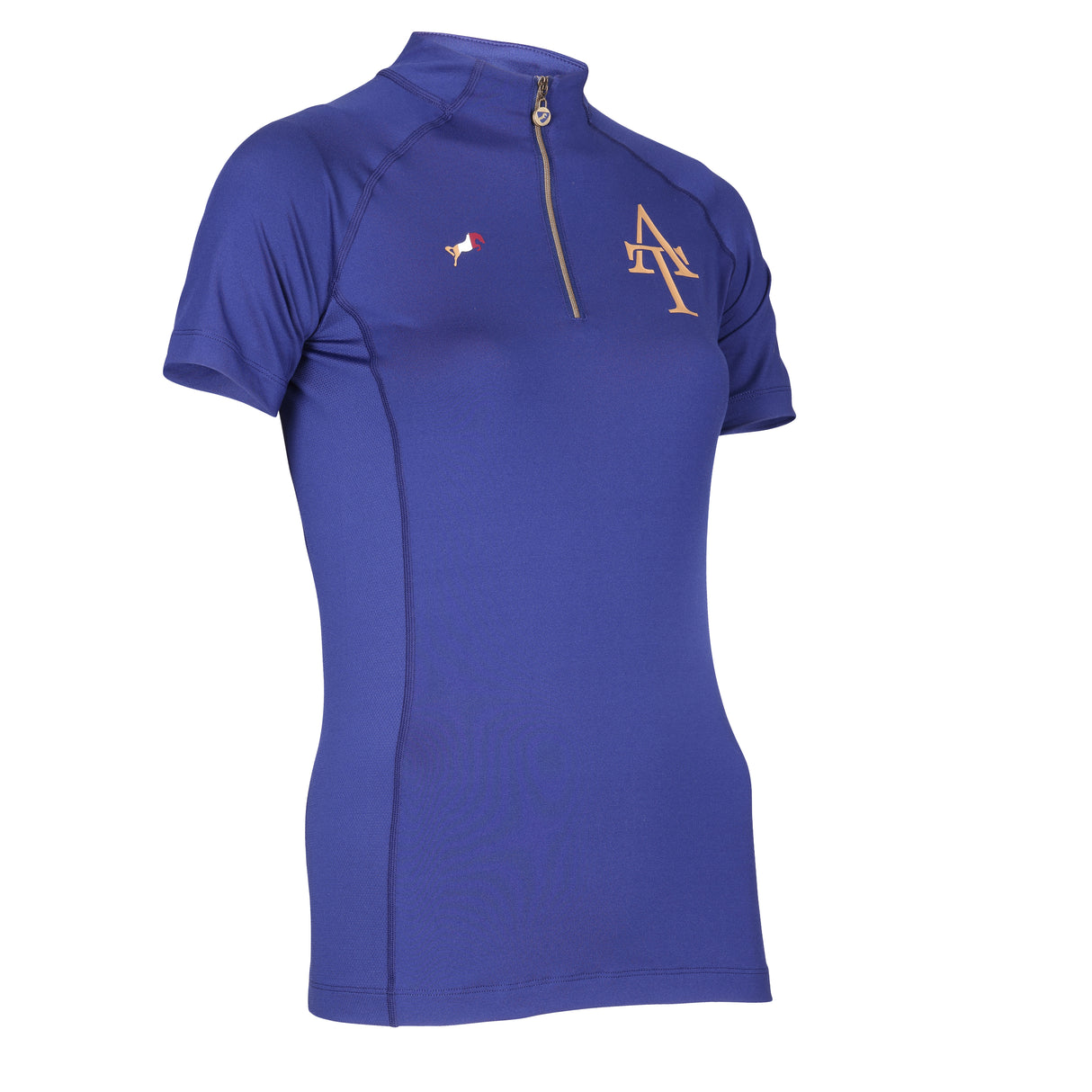 Shires Aubrion Team Short Sleeve Base Layer #colour_navy