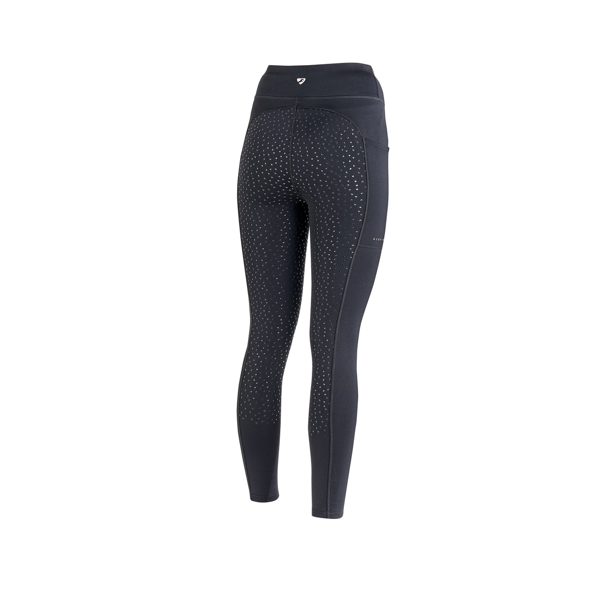 Shires Aubrion Ladies Shield Winter Riding Tights #colour_charcoal