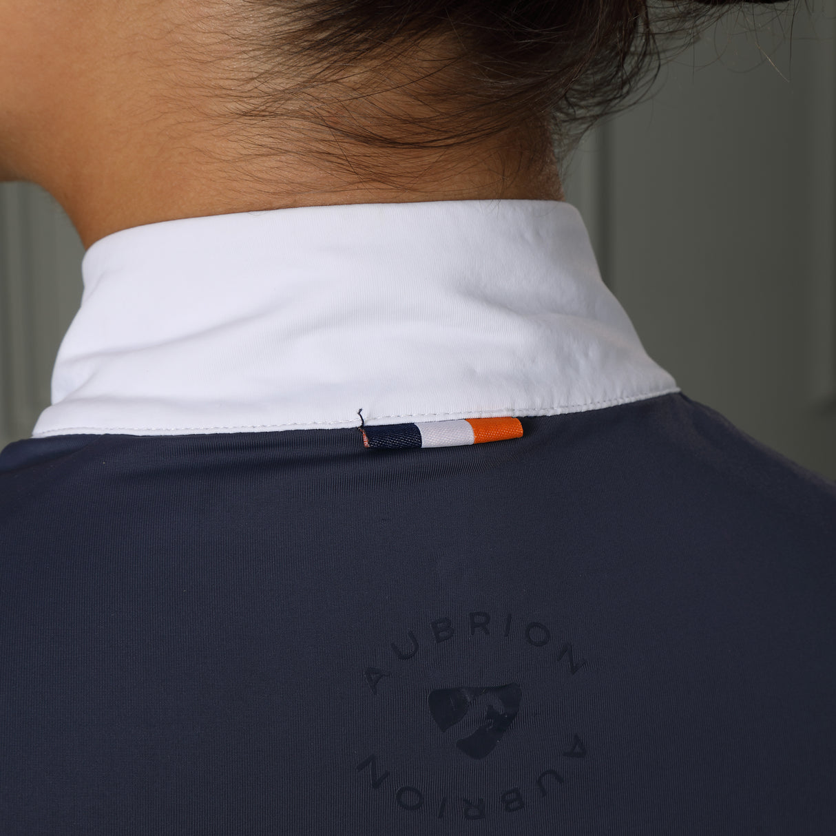 Shires Aubrion Arcaster Young Rider Show Shirt #colour_navy