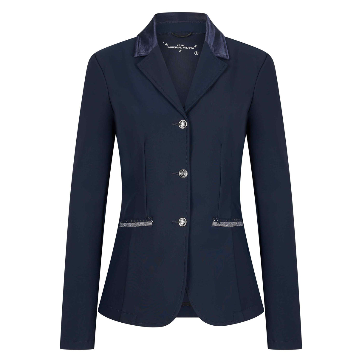 Imperial Riding Vive Capone Competition Jacket #colour_navy-gun-metal