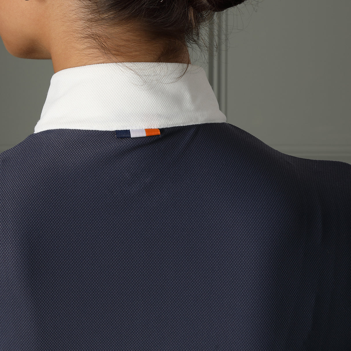 Shires Aubrion Attley Young Rider Show Shirt #colour_navy