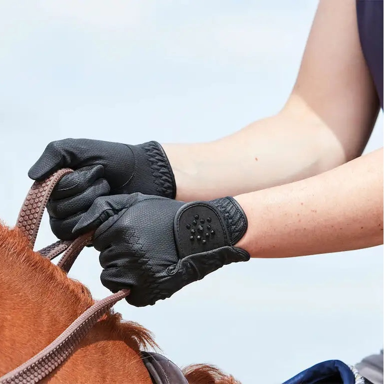 Dublin Everyday Bling Riding Gloves #colour_black