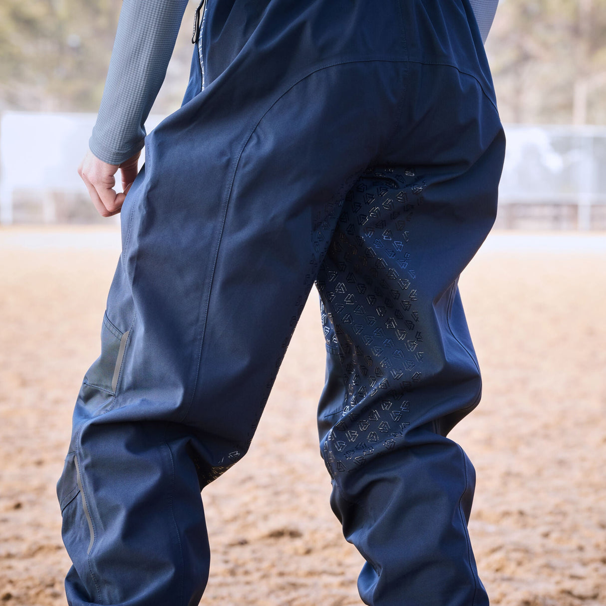 Weatherbeeta Ladies Rayne Waterproof Overtrousers II #colour_navy-white