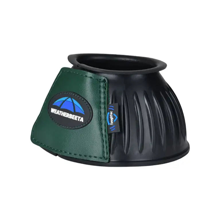 Weatherbeeta Tough-Tec Prime Rubber Bell Boots #colour_black-hunter-green