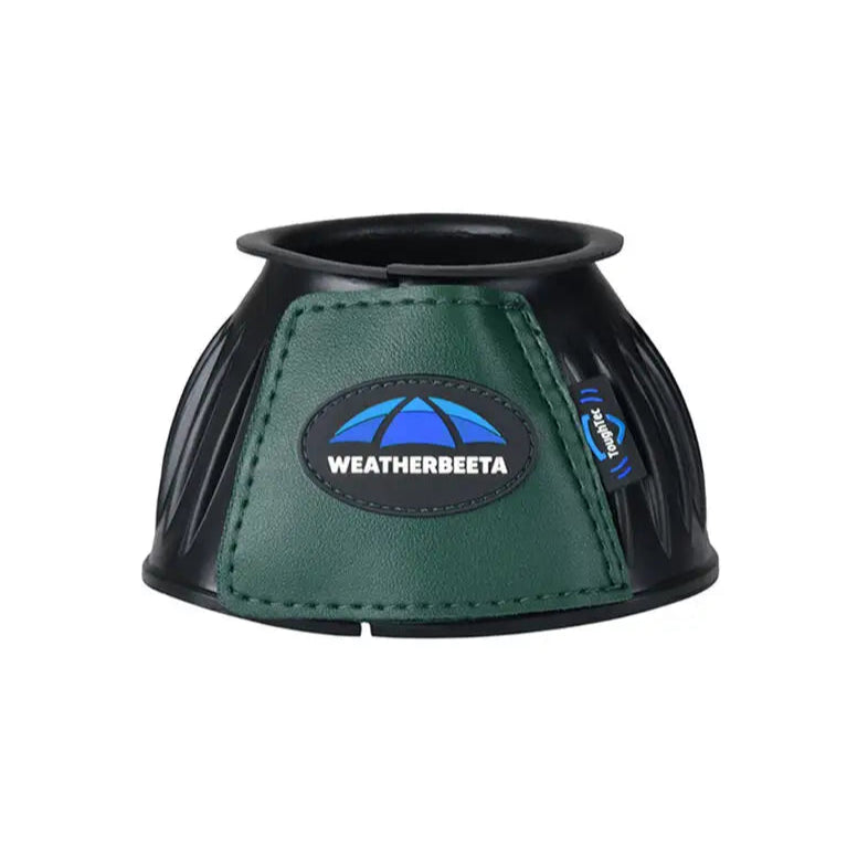 Weatherbeeta Tough-Tec Prime Rubber Bell Boots #colour_black-hunter-green