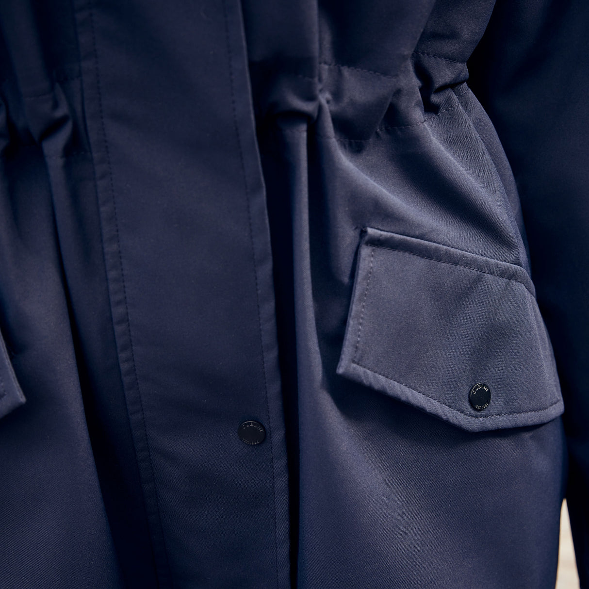 Dublin Ladies Wet Weather Long Jacket #colour_navy