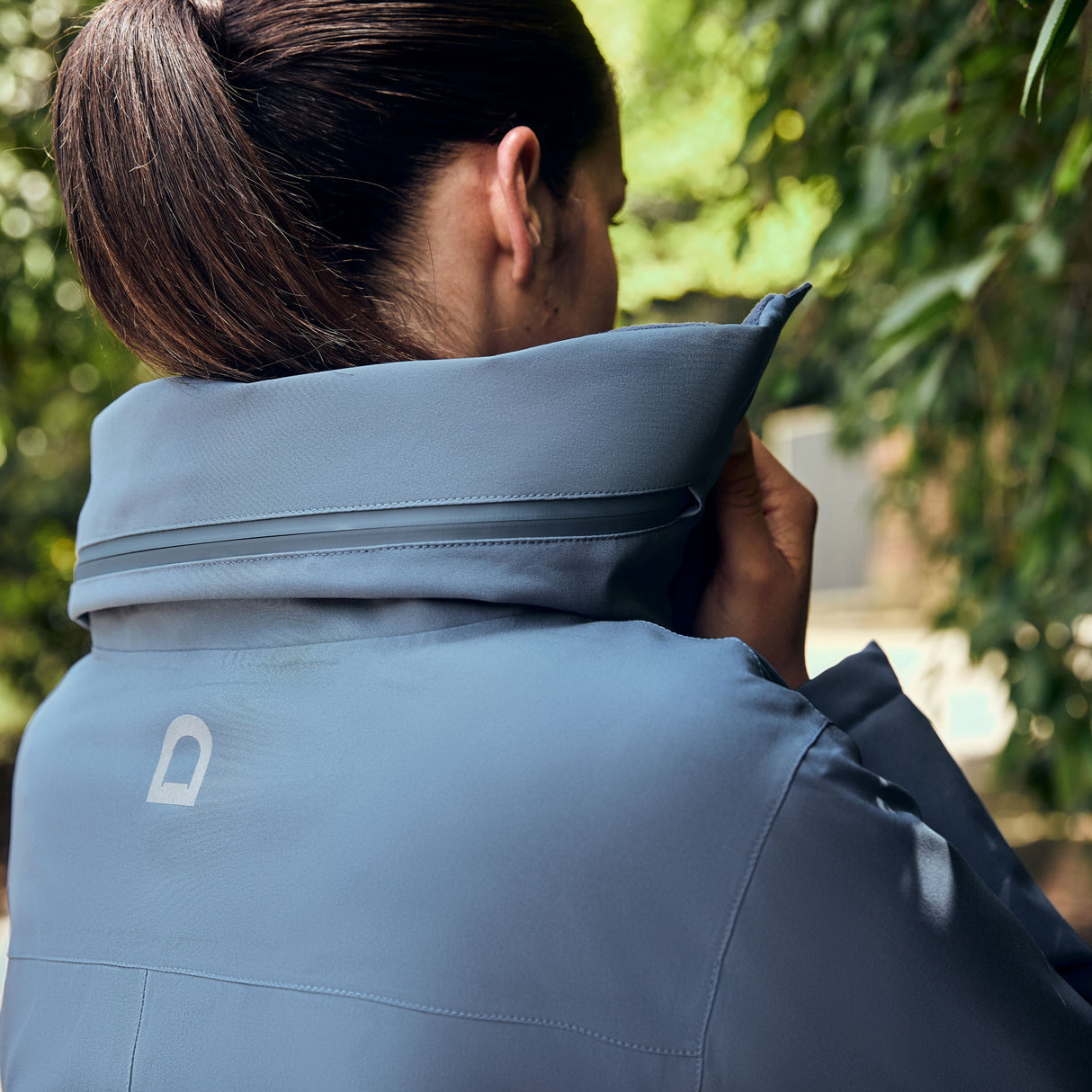 Dublin Ladies Everyday Waterproof Jacket #colour_denim