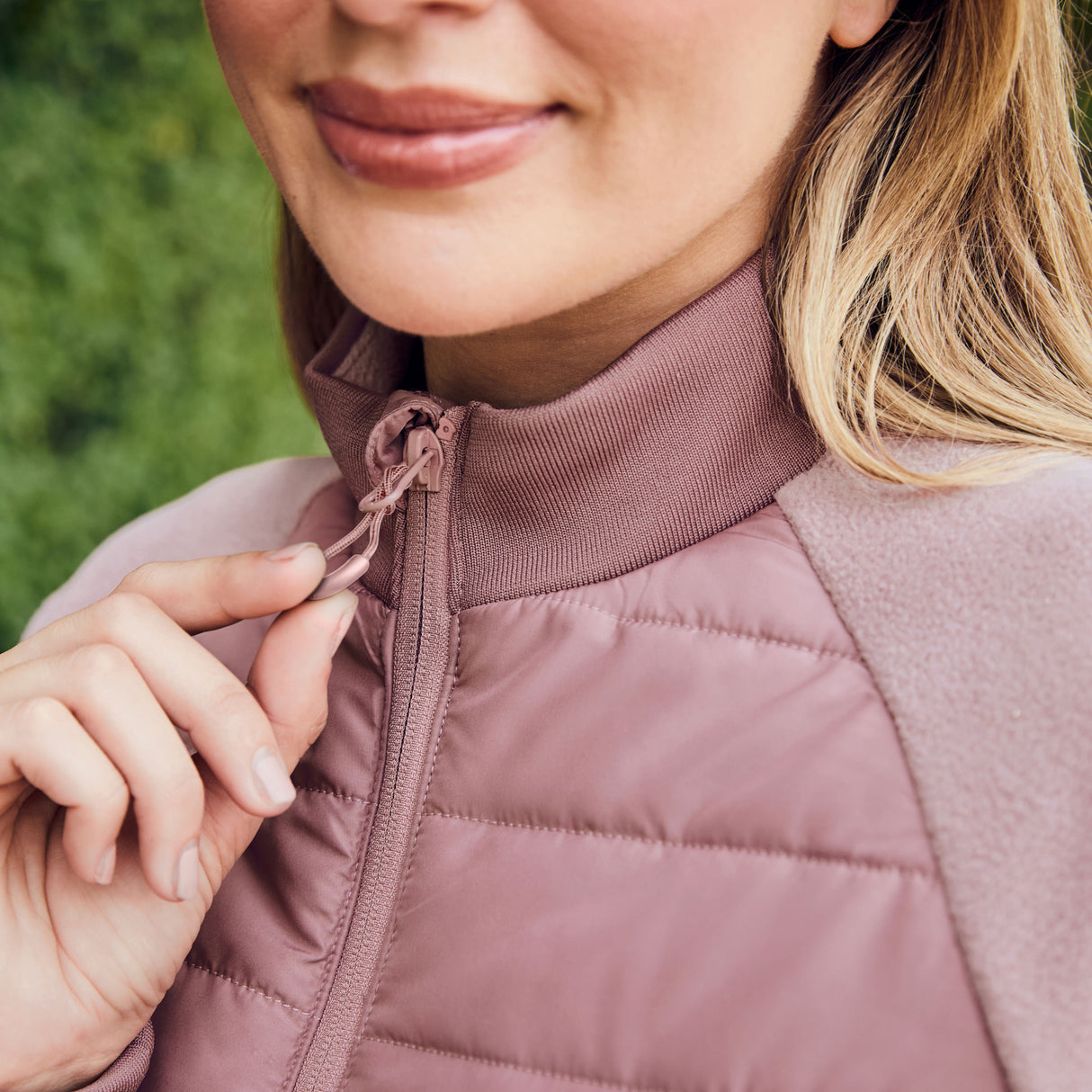 Dublin Ladies Insulated Hybrid Jacket #colour_dusty-rose