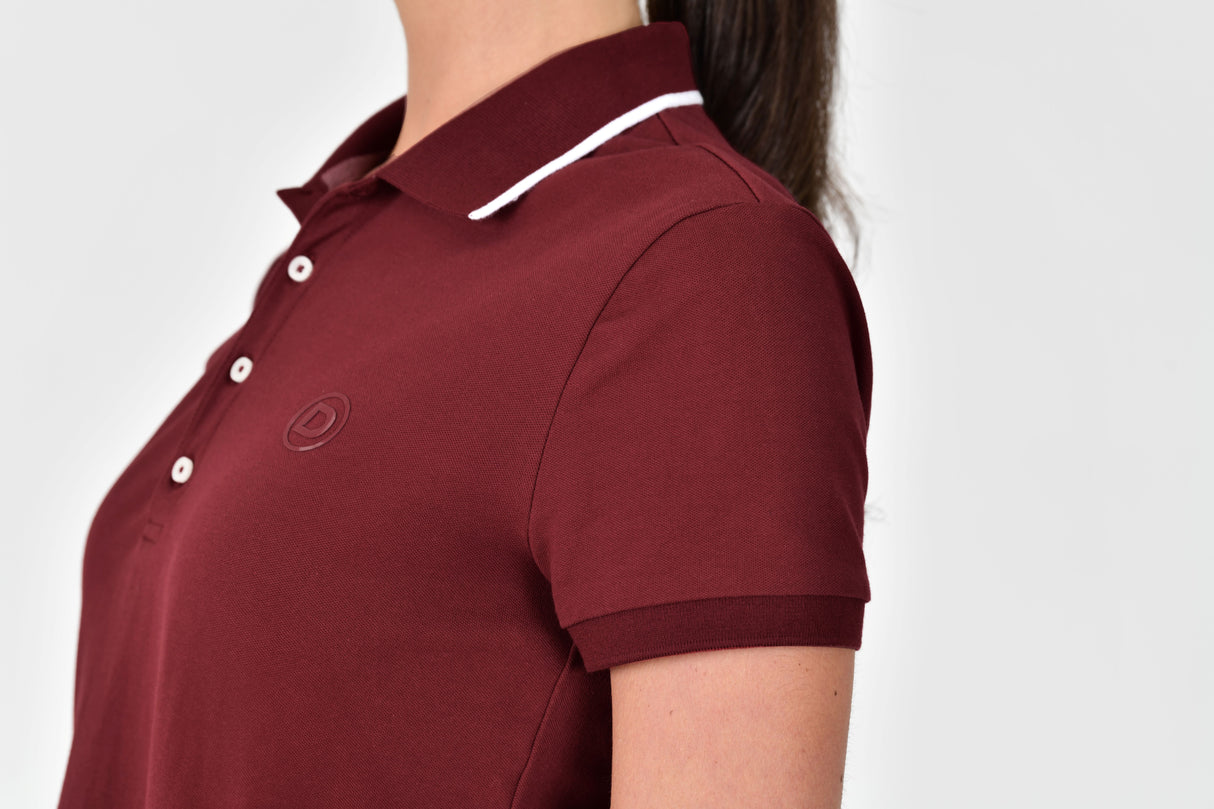 Dublin Ladies Cotton Pique Short Sleeve Polo #colour_cabernet