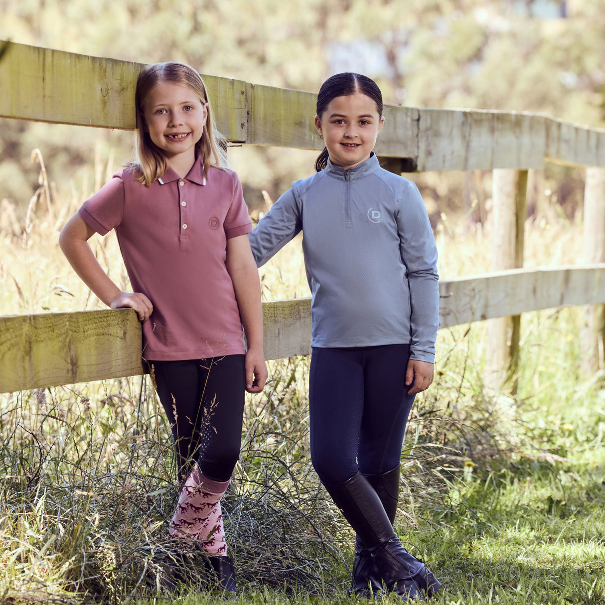 Dublin Children's Cotton Pique Short Sleeve Polo #colour_dusty-rose