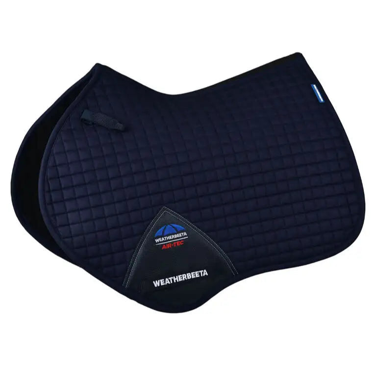 Weatherbeeta Prime Air-Tec Jump Shaped Saddle Pad #colour_navy