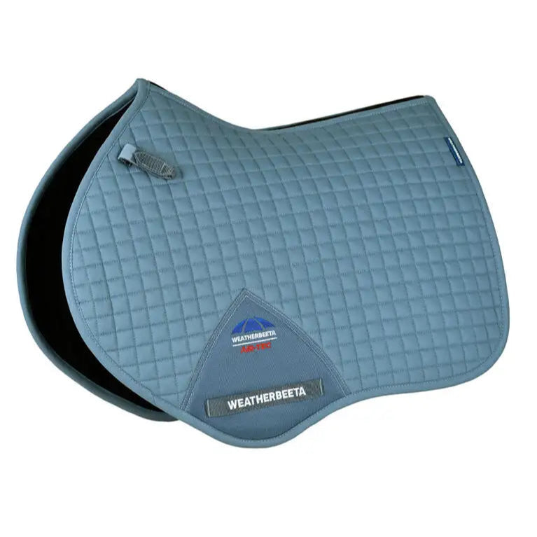 Weatherbeeta Prime Air-Tec Jump Shaped Saddle Pad #colour_washed-denim