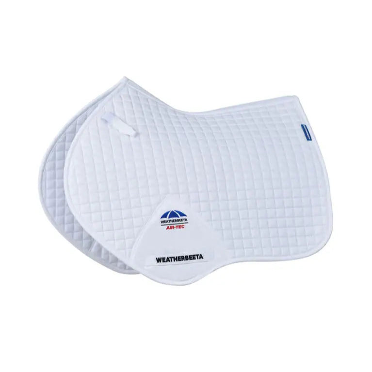 Weatherbeeta Prime Air-Tec Jump Shaped Saddle Pad #colour_white
