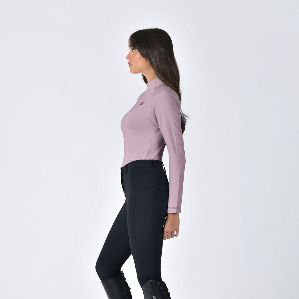 Weatherbeeta Ladies Bamboo Long Sleeve Performance Base Layer #colour_burnished-lilac