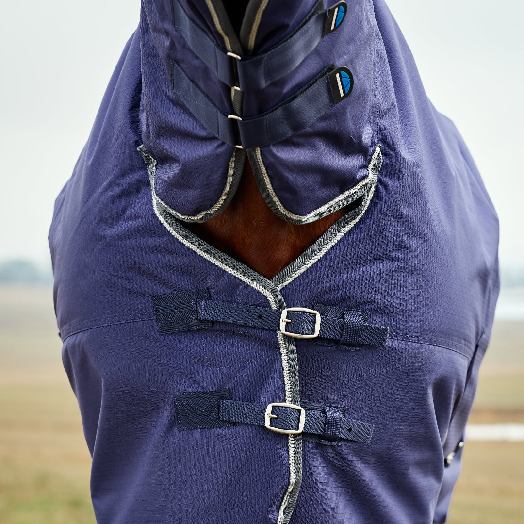 Weatherbeeta Comfitec Tyr Combo Neck Turnout #colour_navy-charcoal