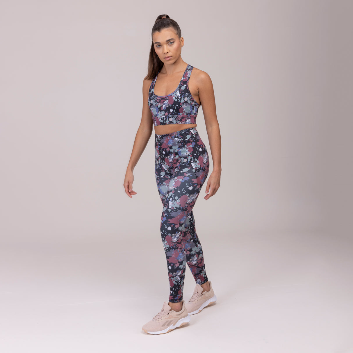 Shires Aubrion Ladies React Sculpt Riding Tights #colour_abstract