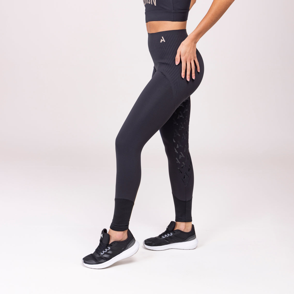 Shires Aubrion Ladies React Sculpt Riding Tights #colour_shadow