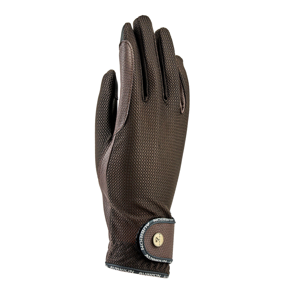 Shires Aubrion Aero Childs Flexfit Riding Gloves #colour_brown