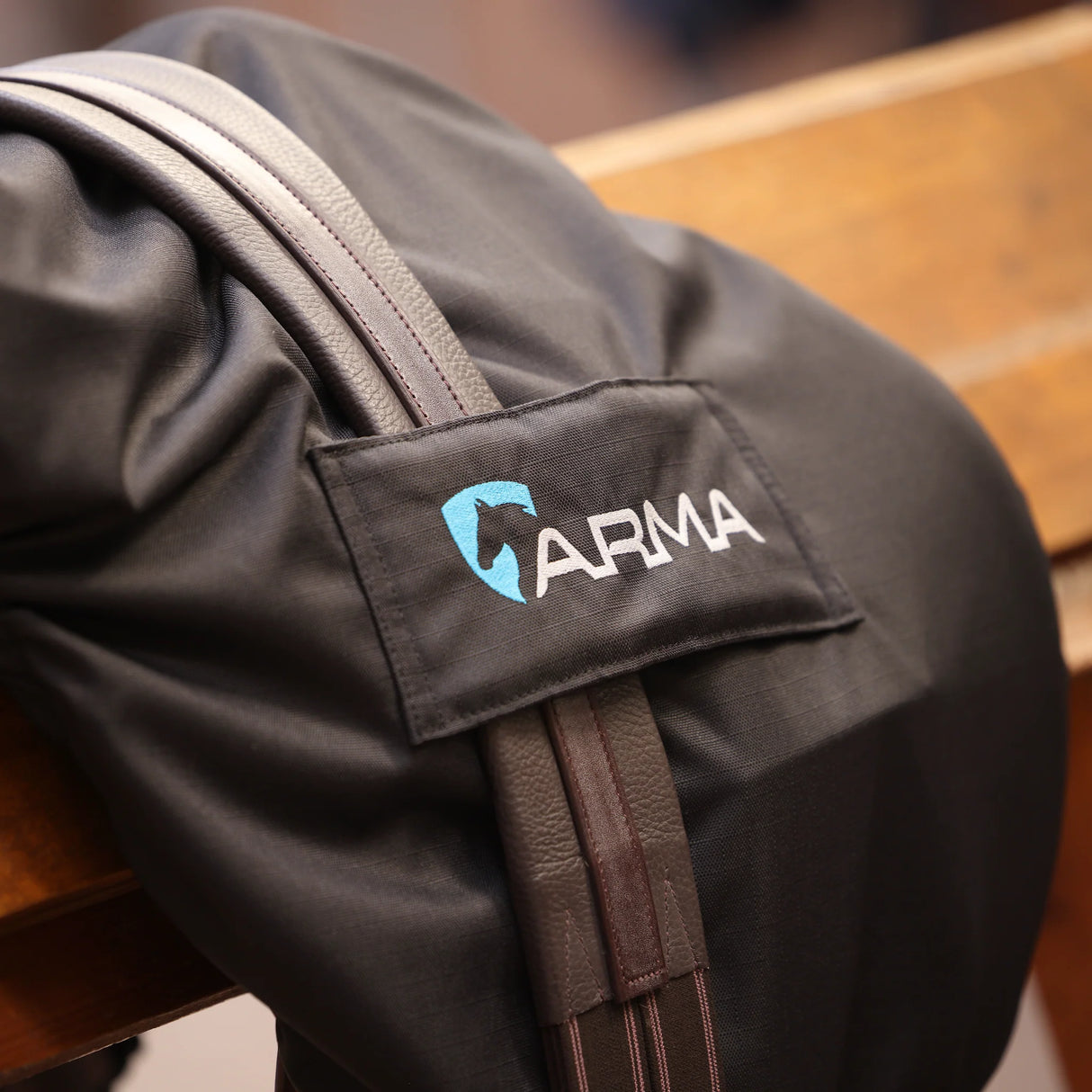 Shires ARMA Waterproof Fleece Lined Saddle Cover #colour_black