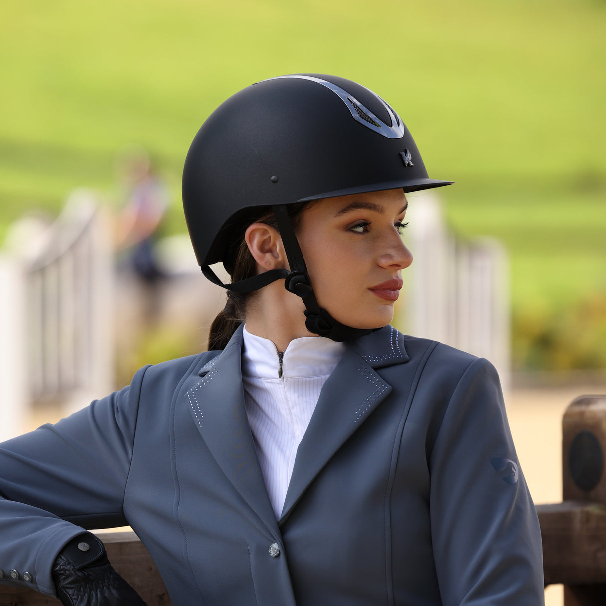 Shires Karben Sonic ID Riding Hat #colour_black