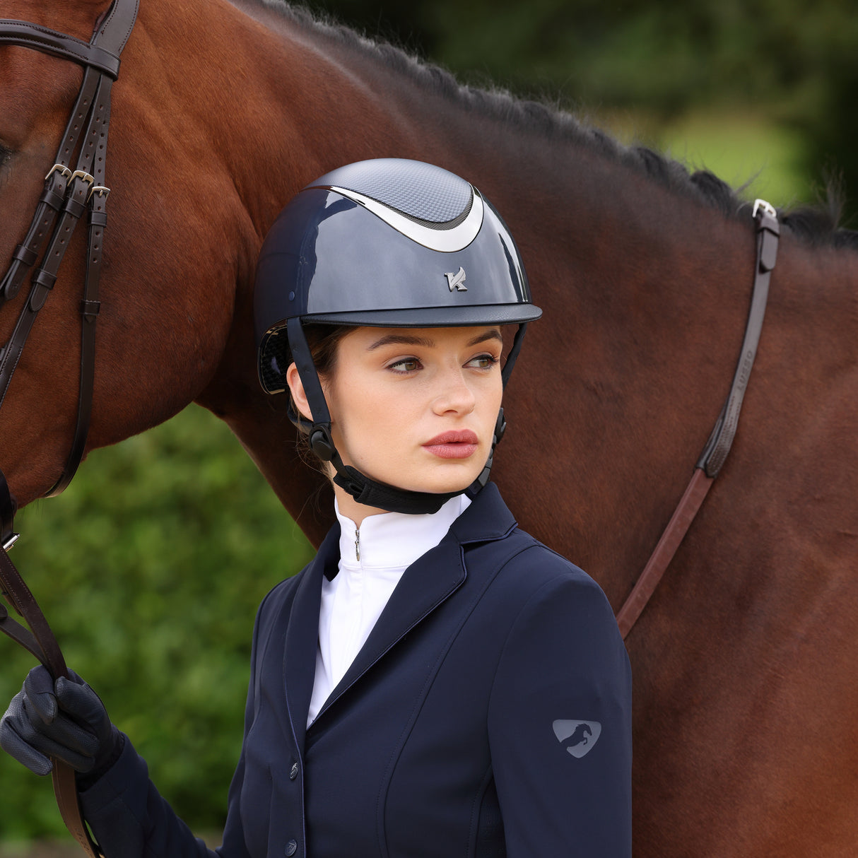 Shires Karben Drew Ellipse SP Riding Hat #colour_blue