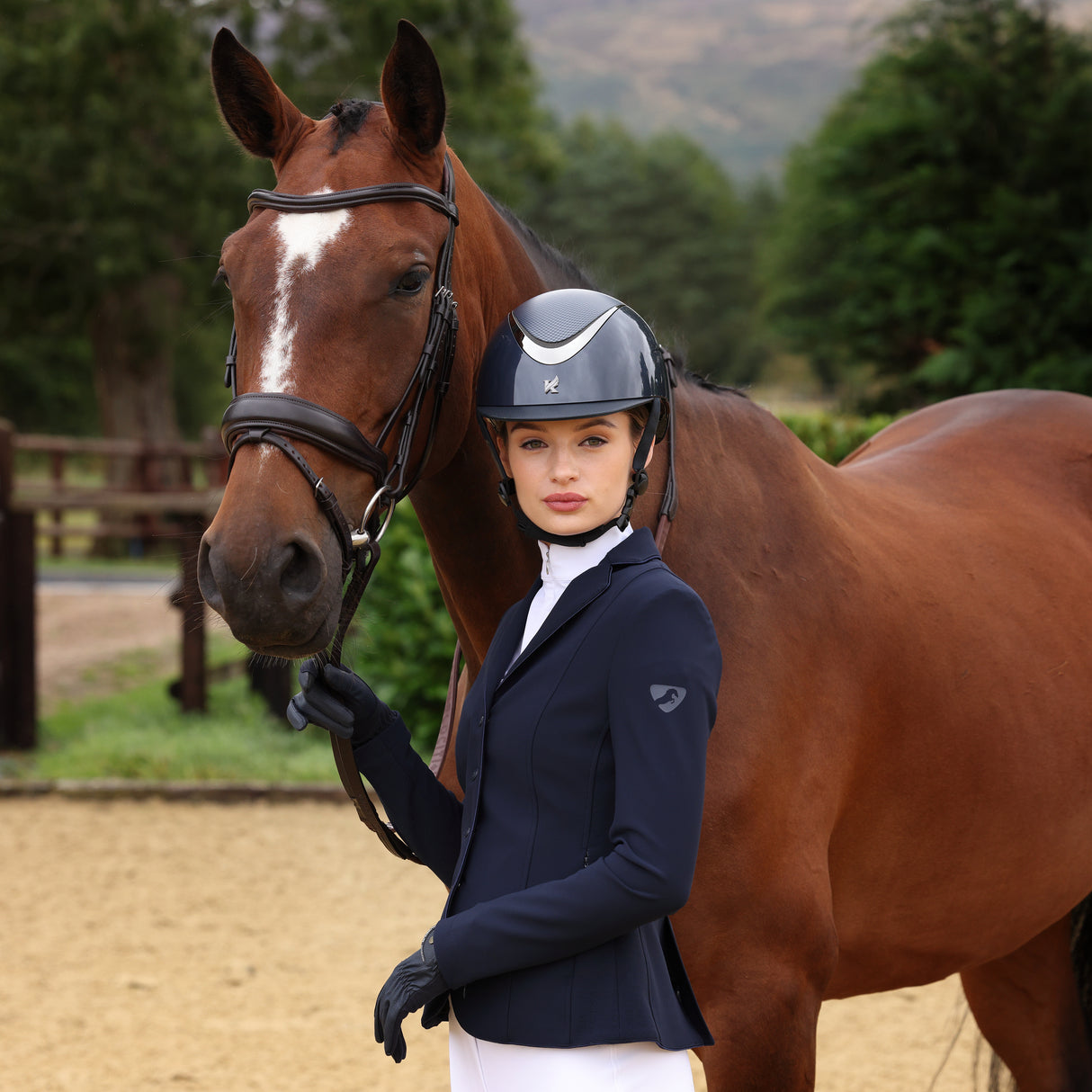 Shires Karben Drew Ellipse SP Riding Hat #colour_blue