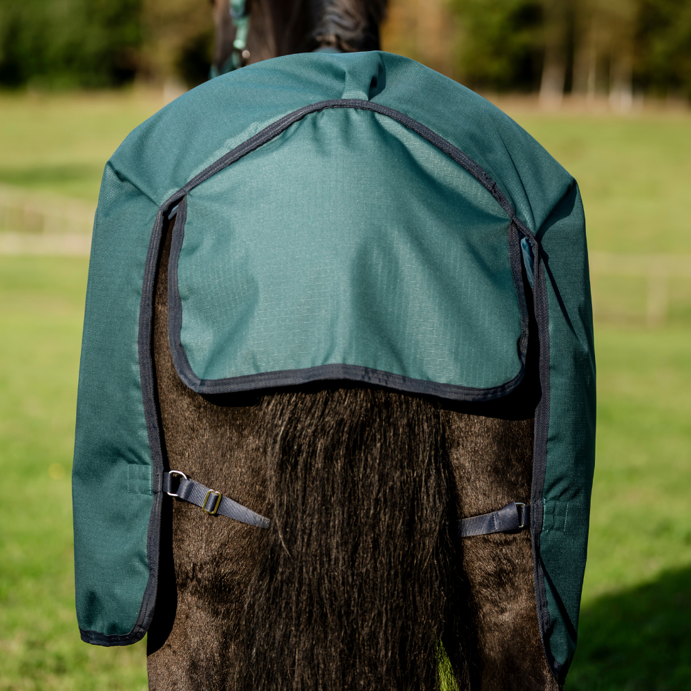 Horseware Ireland Amigo Ripstop 900 Fleece Lined 50g #colour_dynasty-green-navy-silver