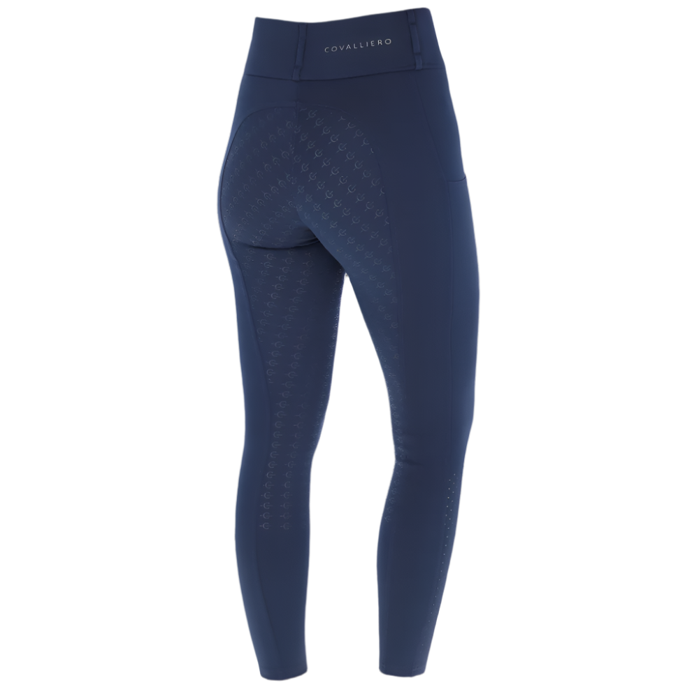 Covalliero Ladies Compression Riding Tights #colour_dark-navy