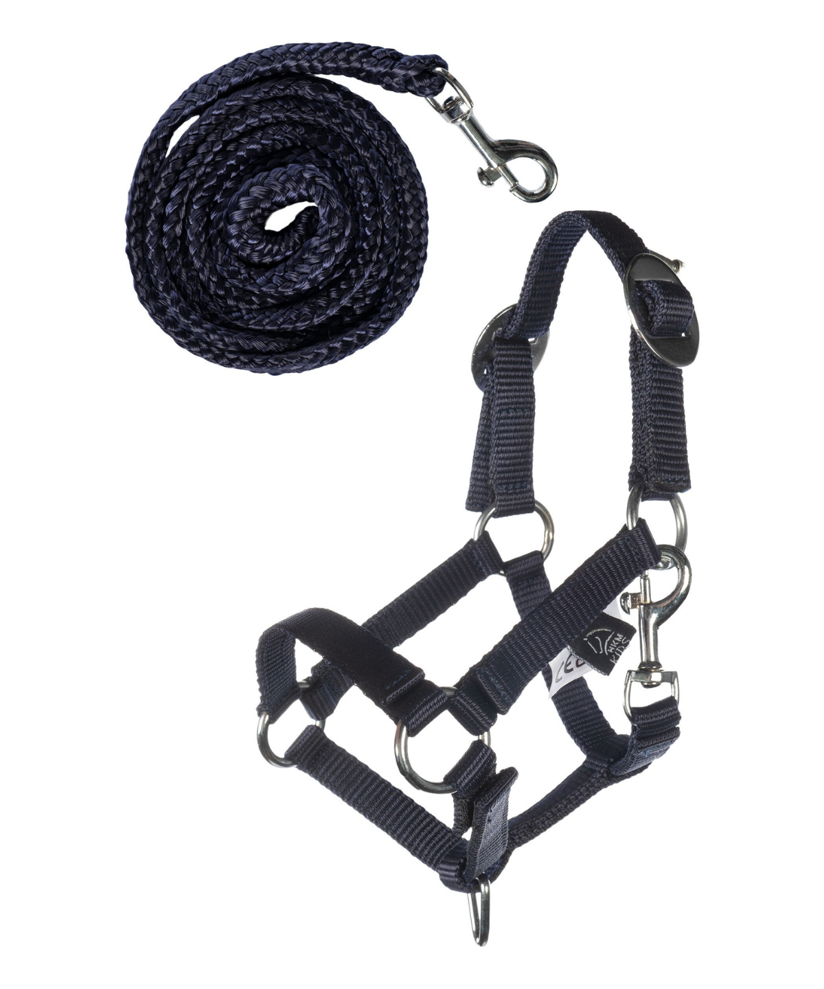 HKM Head Collar and Lead Rope -Hobby Horsing Basic- #colour_deep-blue