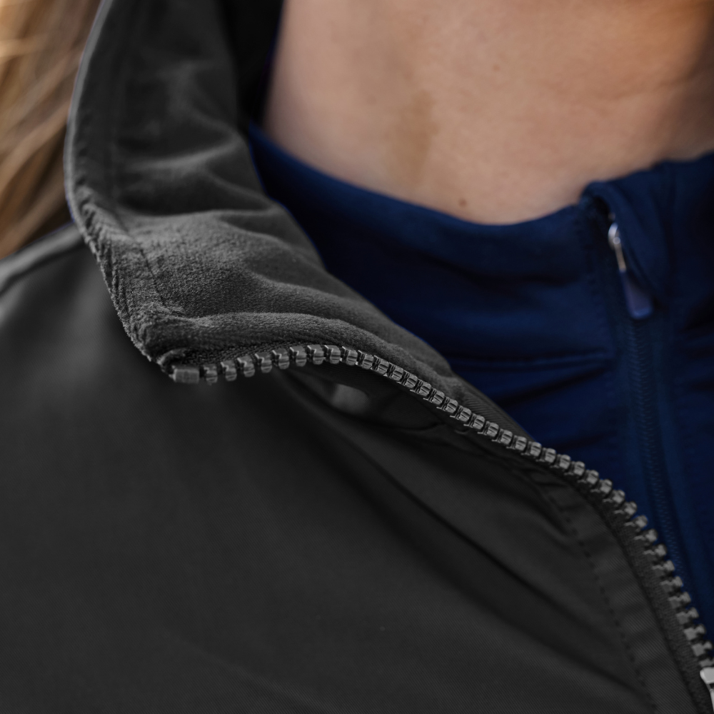 Dublin Zip Through Ladies Blouson Team Jacket #colour_black