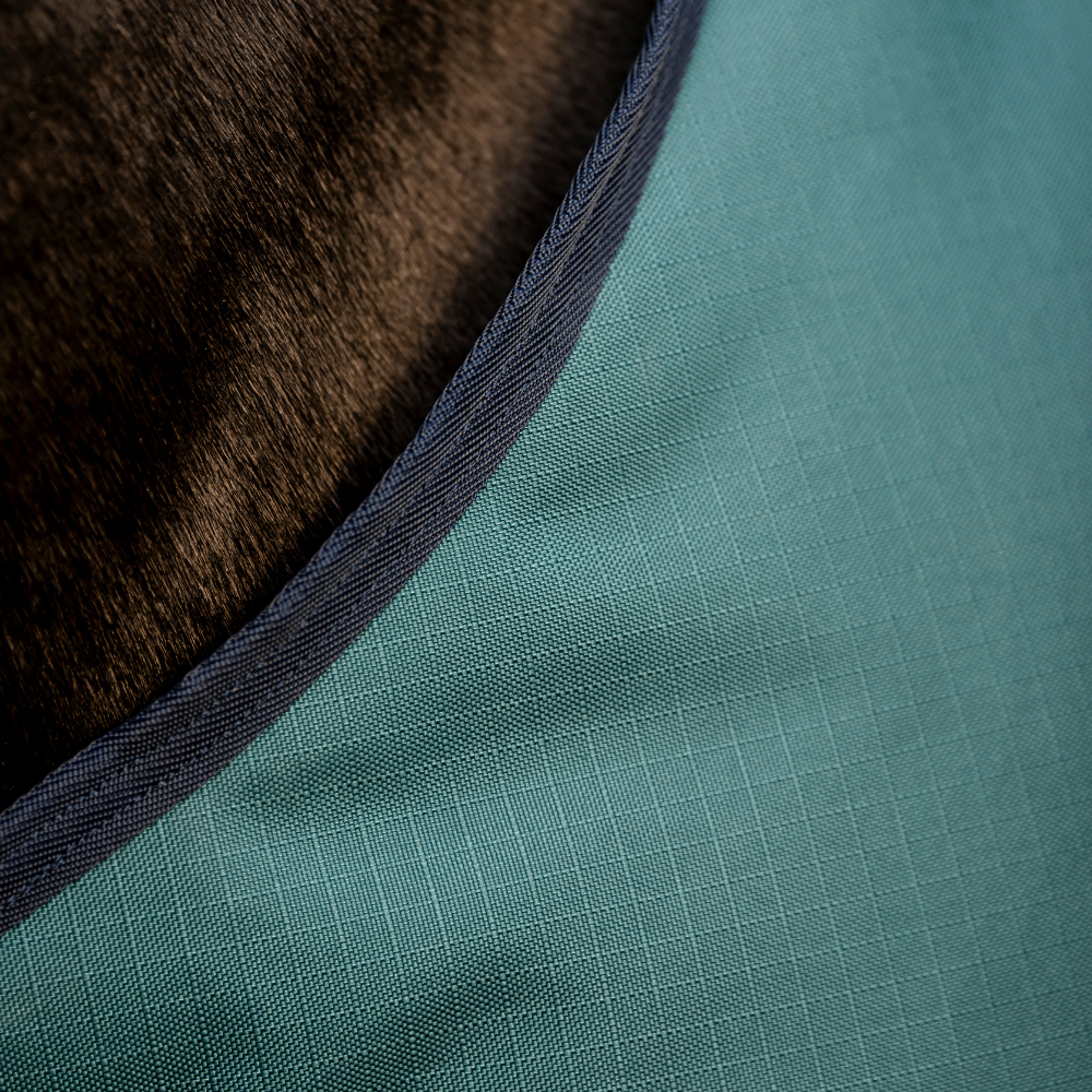 Horseware Ireland Amigo Ripstop 900 50g #colour_dynasty-green-navy-silver