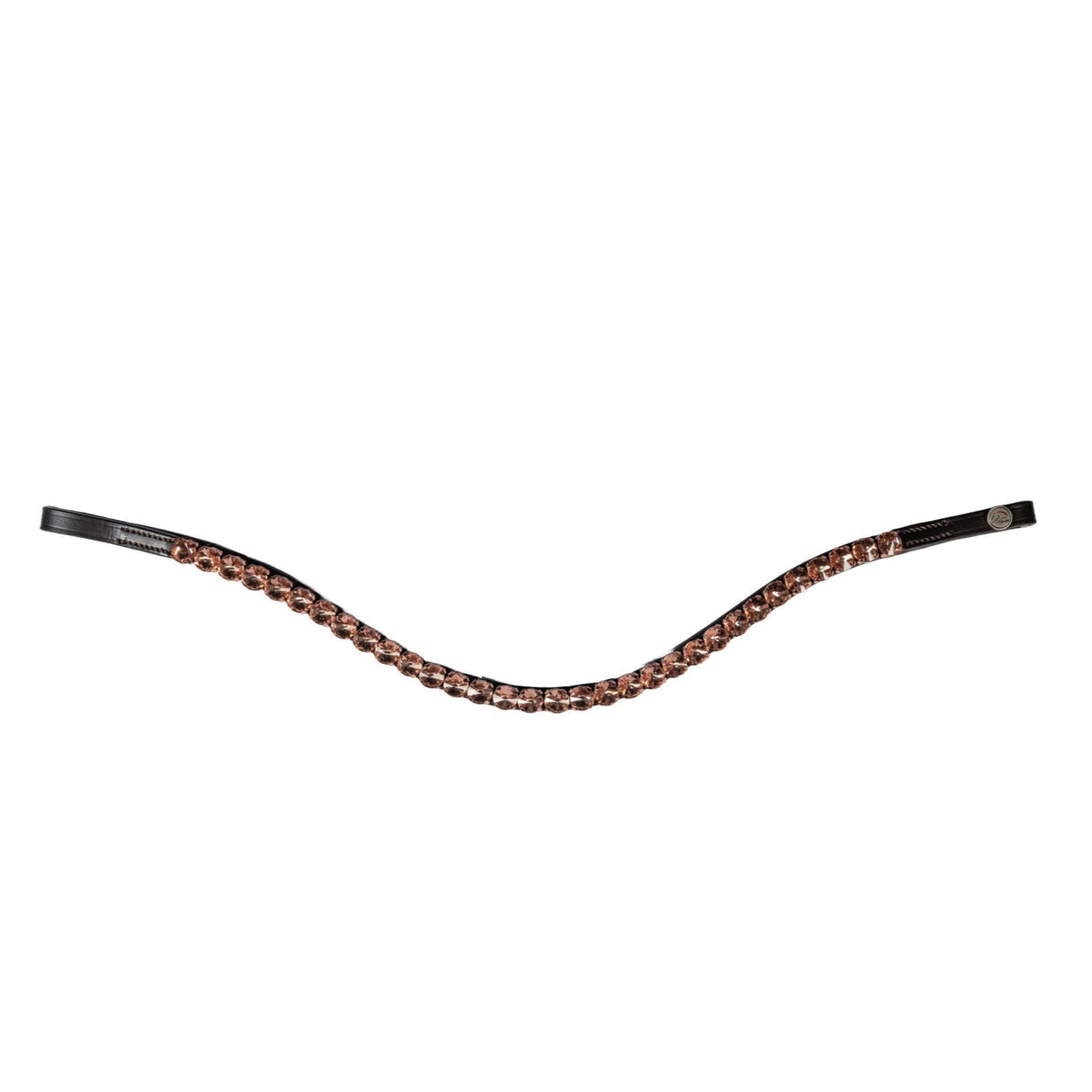 HKM Browband -Rosegold Glamour- Style #colour_brown-rose-gold