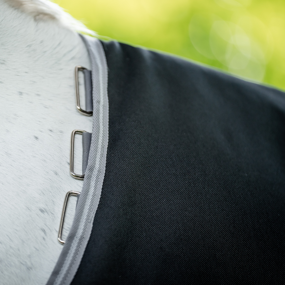 Horseware Ireland Amigo 1200D 250g Turnout Rug #colour_black-titanium-grey-silver