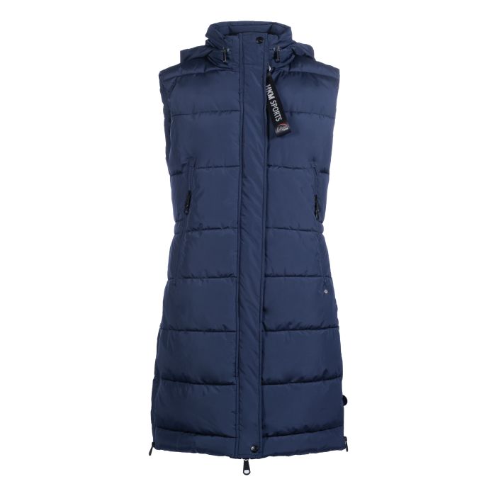 HKM Long Vest -Misty #colour_deep-blue