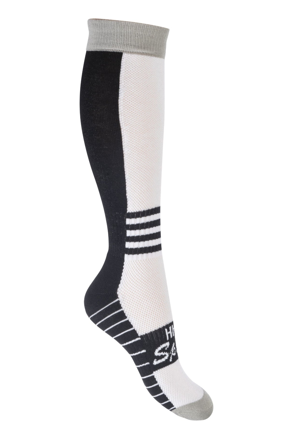 HKM Riding Socks -Olympia- #colour_black-white