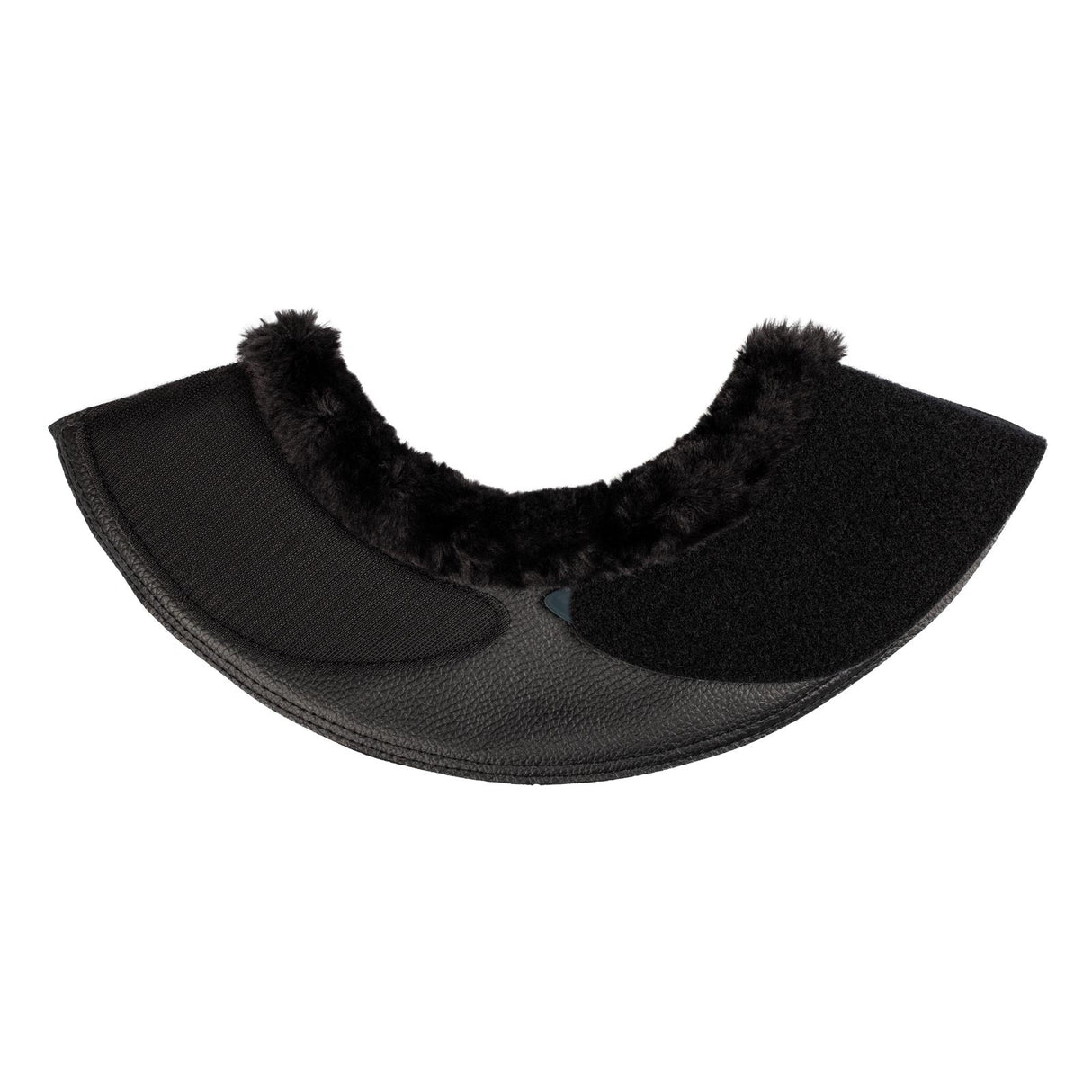 Acavallo Bell Boots Faux Sheepskin & Hook-And-Loop Closure #colour_black