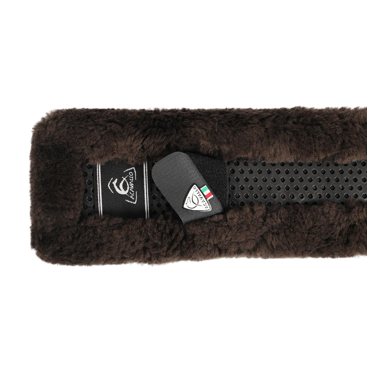 Acavallo Girth Sleeve Gel Classic Sheepskin #colour_brown