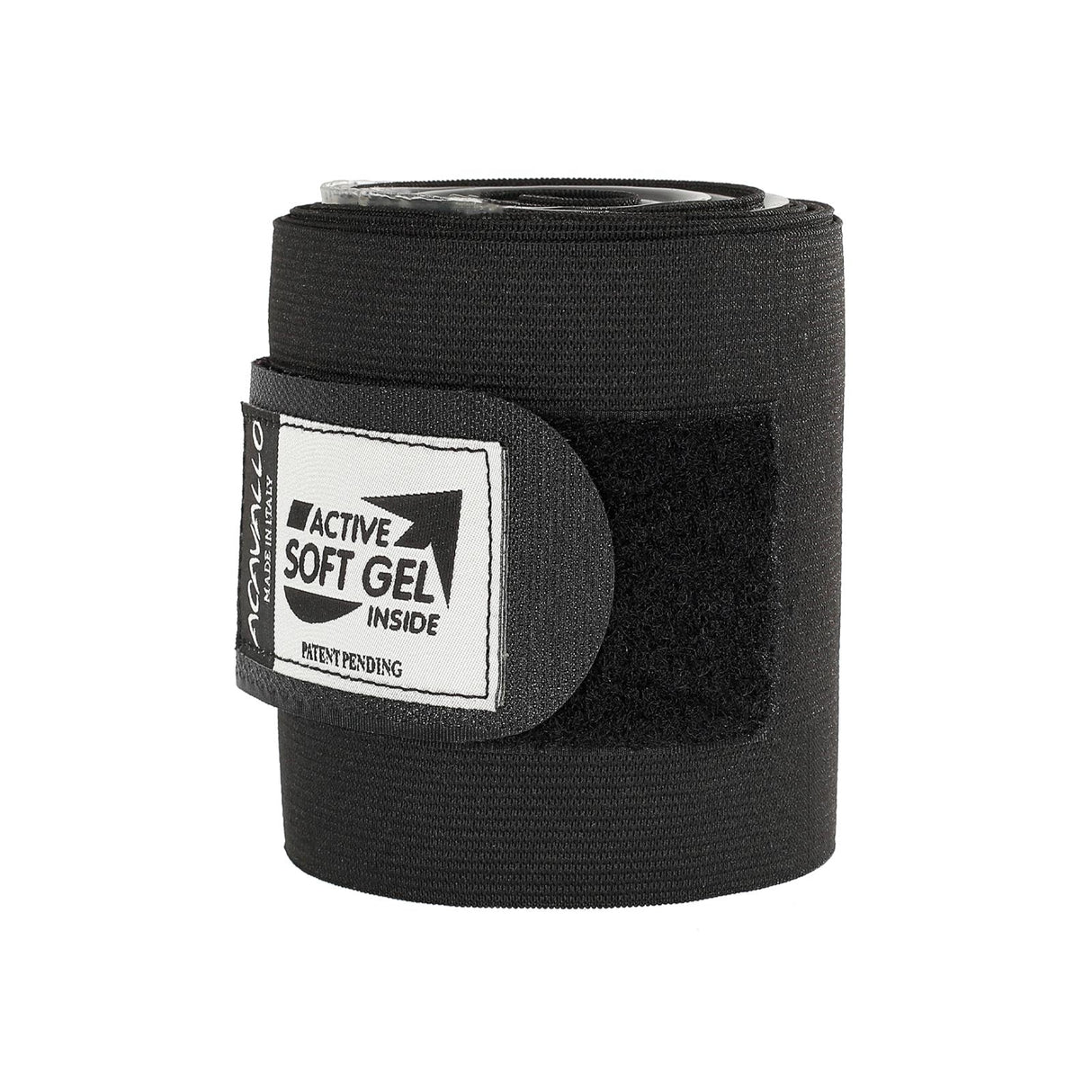 Acavallo Elastic Bandages Classic Gel #colour_black