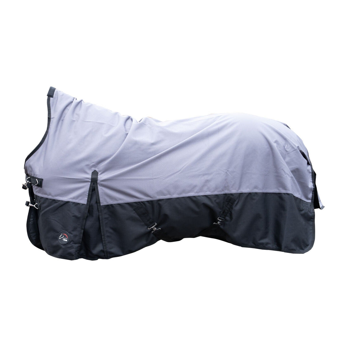 HKM 1200D 100g Highneck Rug -Glasgow- #colour_grey-black