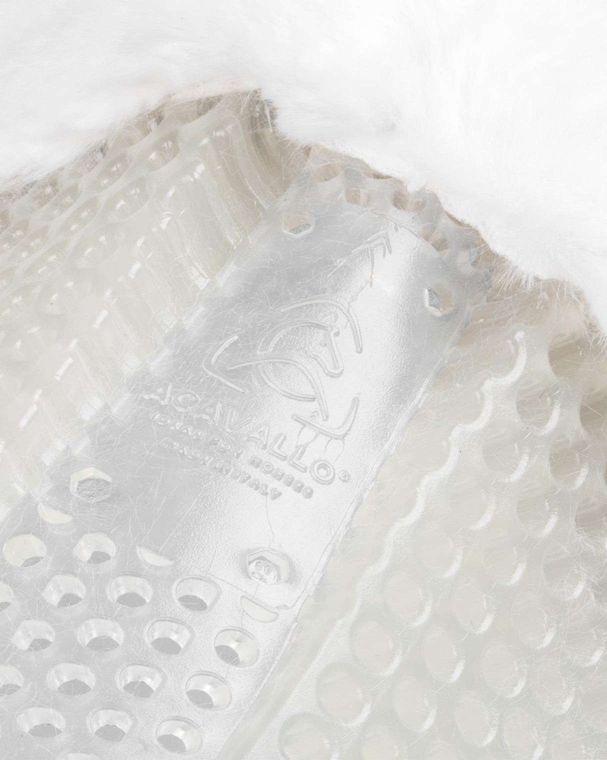 Acavallo Gel Ns-Fs Classic-Fs Cut-Out Rear Riser #colour_transparent-white